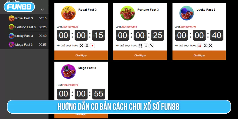 Hướng dẫn cơ bản cách chơi xổ số Fun88